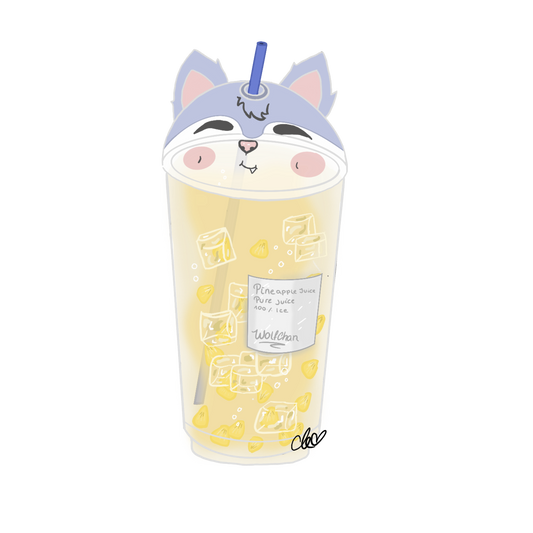 WolfChan Cup Acrylic KeyChain