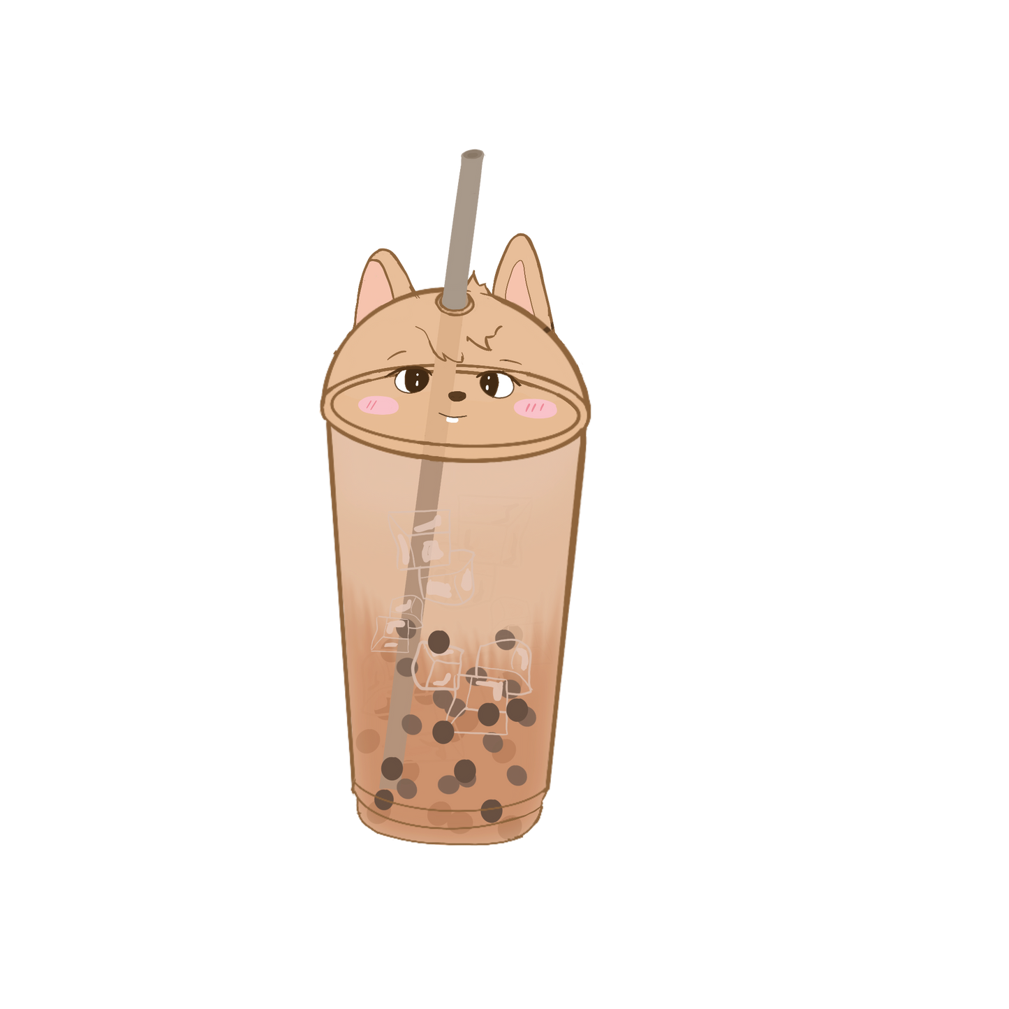 Han Quokka Cup Acrylic Keychain